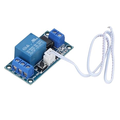 12V Bistable Relay Module with Self-Locking Flip-Flop Switch Control Board for Electronics Projects