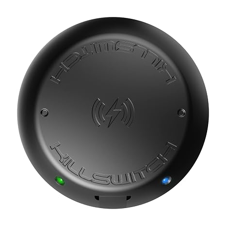 Darklab - Killswitch Wireless Footswitch - Stealth - Bluetooth Tattoo Footswitch - Includes Accelerometer Sensor & Anti-Slip Mount