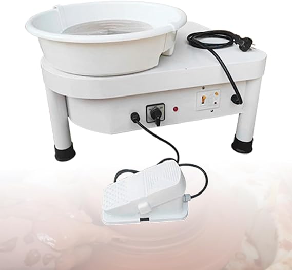 Electric Pottery Wheel with Foot Pedal - Adjustable Speed Ceramic Machine, Detachable Basin, Heavy-Duty Clay Shaping Tool for Pottery Studio, Home DIY, Beginners to Pros Style4