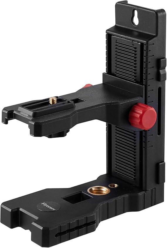 Firecore Laser Level Magnetic Bracket L-shape Adjustable 1/4" and 5/8" Mount Adapter Line Laser Positioning Base-FLM60A