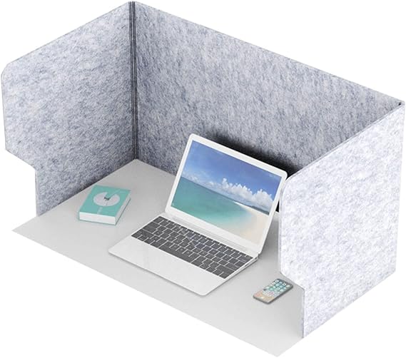 LIGUOYI Free Standing Desk Dividers Desk Panel, Office Divider Partition Reduces Noise and Visual Distractions, Desktop Privacy Panel for Home Offices Libraries Classroom