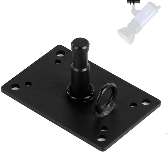 Selens 2.36 in Baby Pin Plate Wall Ceiling Mount, Mini Lighting Wall Holder | with 5/8" Stud for Photo Studio Light Stand Flash Accessories