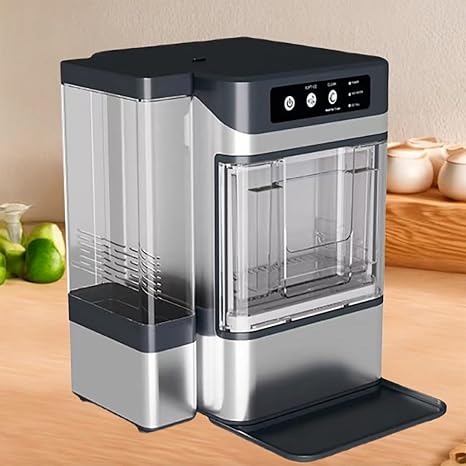 Countertop Ice Maker, Portable Ice Maker with 40 lbs/24H Capacity, One-Click Operation, Self-Cleaning, Ideal for Parties, Kitchen, and Office Use