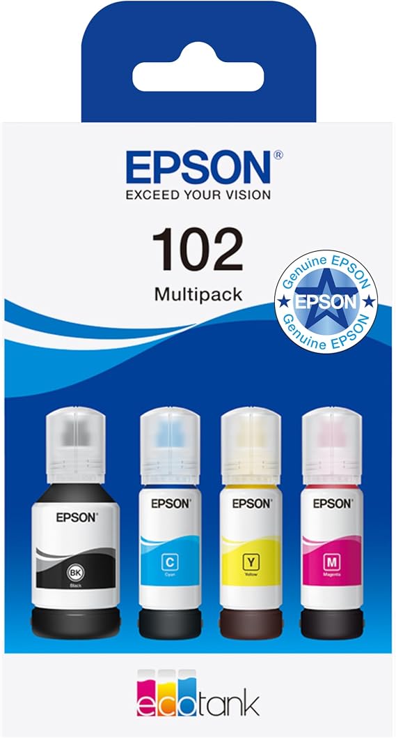 Epson EcoTank 102 Genuine Multipack Ink Bottles
