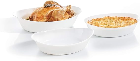Luminarc 3 Piece Smart Cuisine Oval Baking Dish Set