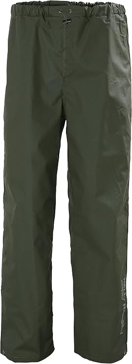 Helly Hansen Mandal Waterproof Rain Pants for Men, PVC-Coated, Fishing Gear | 410 g/m2 Build, Adjustable Waistband, Push-Button Fit, Fishing & Outdoor Work, Waterproof Overpants, Work Rain Gear