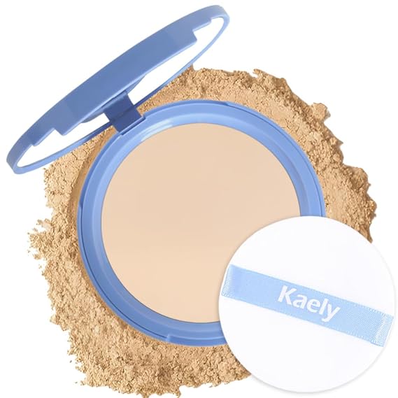 FeiCuiYun Oil Control Matte Perfection Face Powder Compact For Women, Matte Smooth Flawless Setting Powder Makeup, Polvo Compacto De Maquillaje, Waterproof Long Lasting, 0.35Oz (01 Classic Ivory)