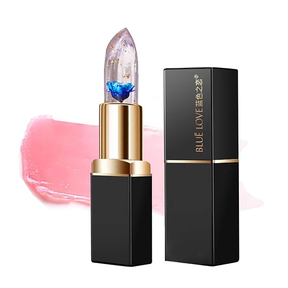 BLUE LOVE Color Changing Flower Jelly Lipstick (Blue)