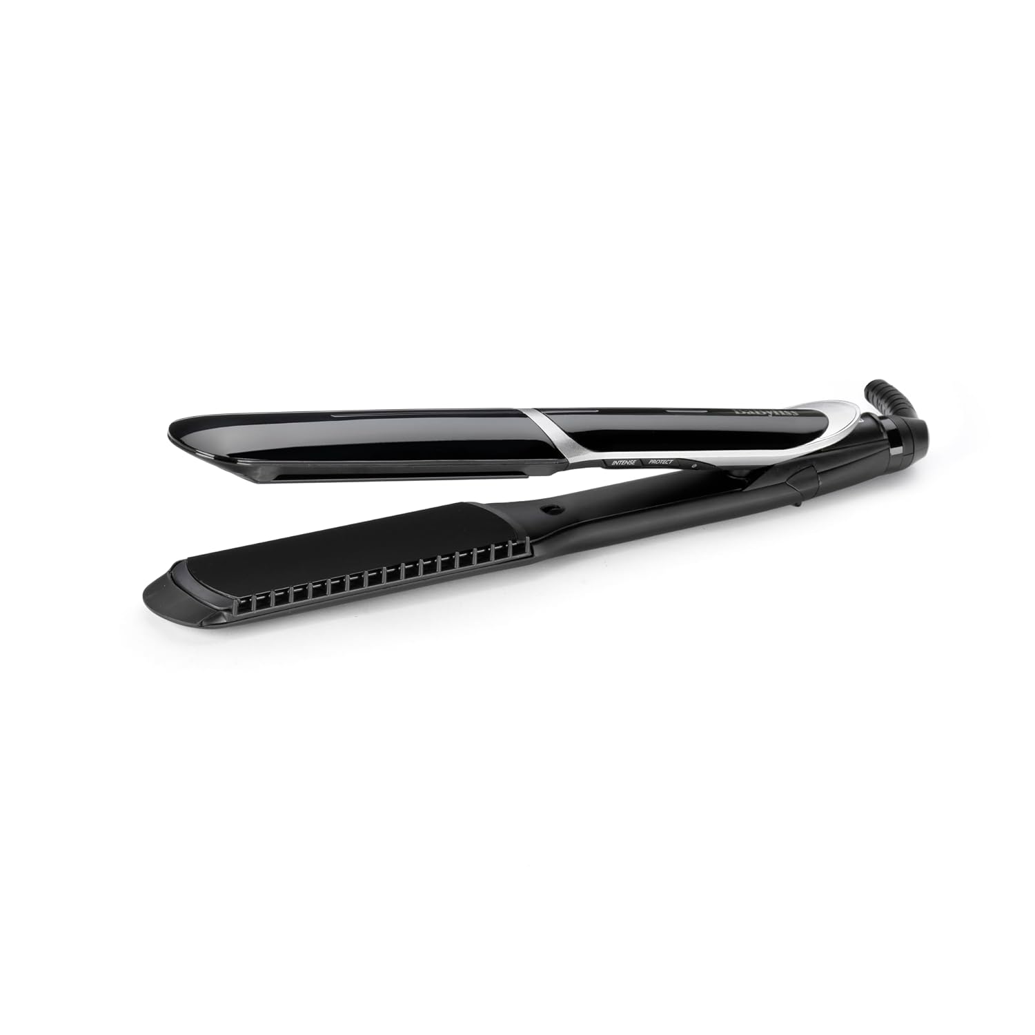 BaByliss Sleek Control Wide straightening iron with ion technology and extra long & wide plates with tourmaline ceramic coating and comb attachment ST397E