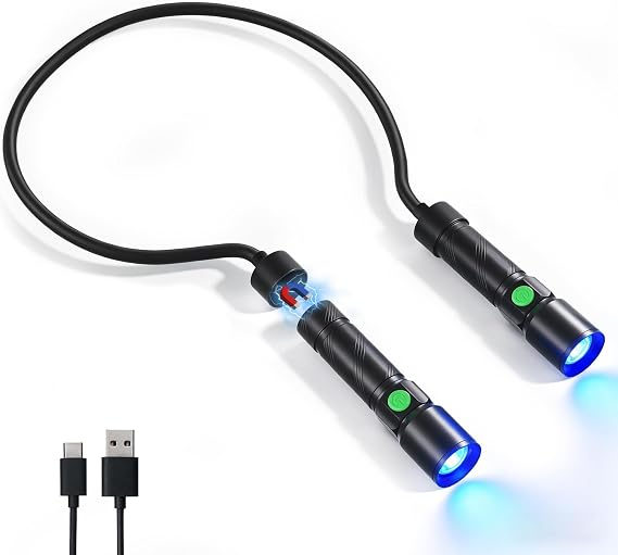 CLAKAP 1800LM Rechargeable LED Neck Light, Detachable Hands-Free Work Lamp