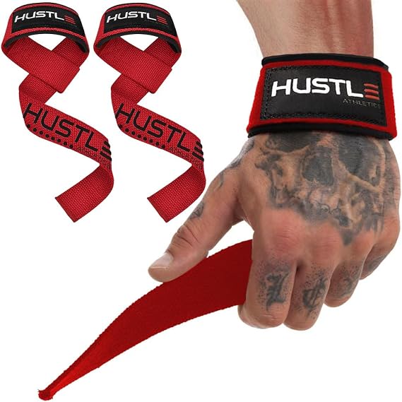 Lifting Straps for Weightlifting & Deadlifts 21" Wrist Straps with Thick Neoprene Padding Pro Heavy Duty Gym Wrist Wraps for Powerlifting, Bodybuilding & Strength Training for Men & Women