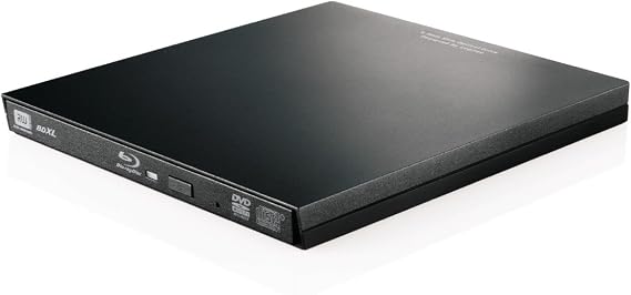 Logitech External Blu-ray Drive, Plays Ultra HD Blu-ray Discs, USB 3.0 Compatible, Playback, Editing, Write Software Included, Black LBD-PVA6U3VBK