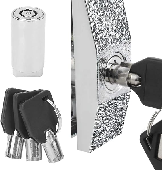 Vending Machine Lock Cylinder, Vending Machine Lock and Key Replacement Parts Universal Zinc Alloy Security Locks, for Automatic Selling Machines
