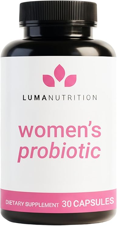 Luma Nutrition Probiotics for Women with Prebiotics - 50 Billion CFU Per Serving - Formulated for Digestive, Immune & Feminine Support - 60 Capsules, 30 Servings