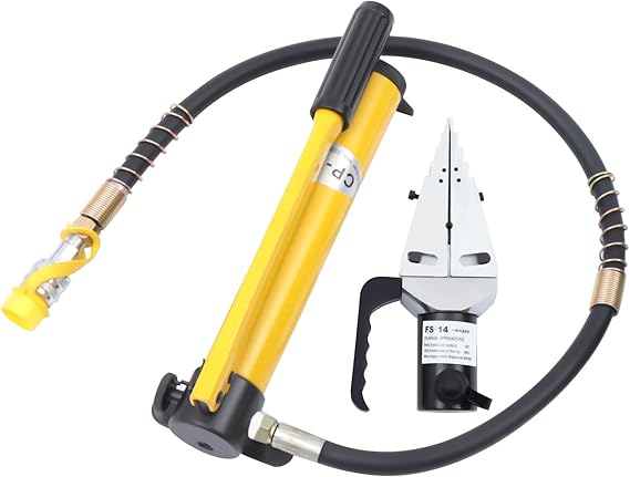 Hydraulic Flange Spreader, 14T Manual Flange Splitter with Hydraulic Pump, Expander Plier Spreader Tool for Pipeline Repair, Pipeline Construction, Inspection, Flange Pipe Replacement