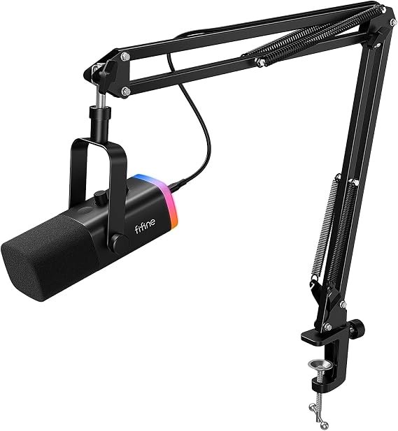 FIFINE AM8 with Boom Arm Dynamic XLR/USB Gaming Microphone Kit