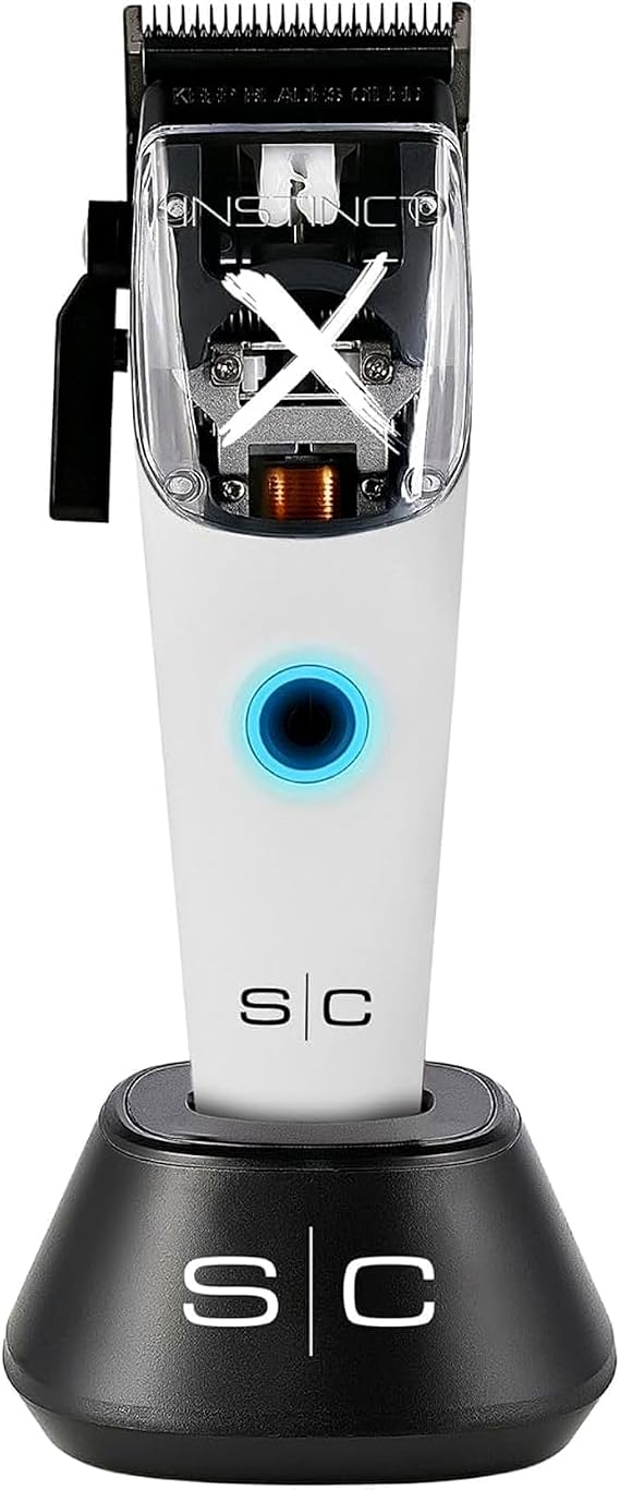 Stylecraft Instinct-X Cordless Hair Clipper Professional Vector Motor with Intuitive Torque Control, 3 Modular Lids