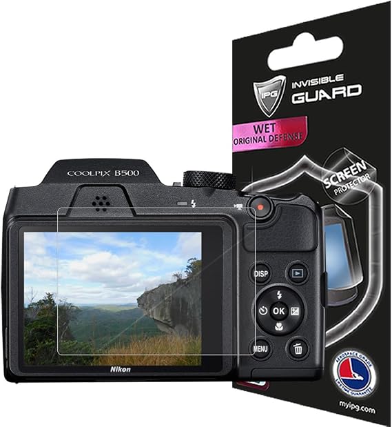 IPG For Nikon Coolpix B500 Camera Screen Protector (2 Units) Hydrogel Invisible Screen Guard - HD Quality/Self-Healing/Bubble -Free for B500