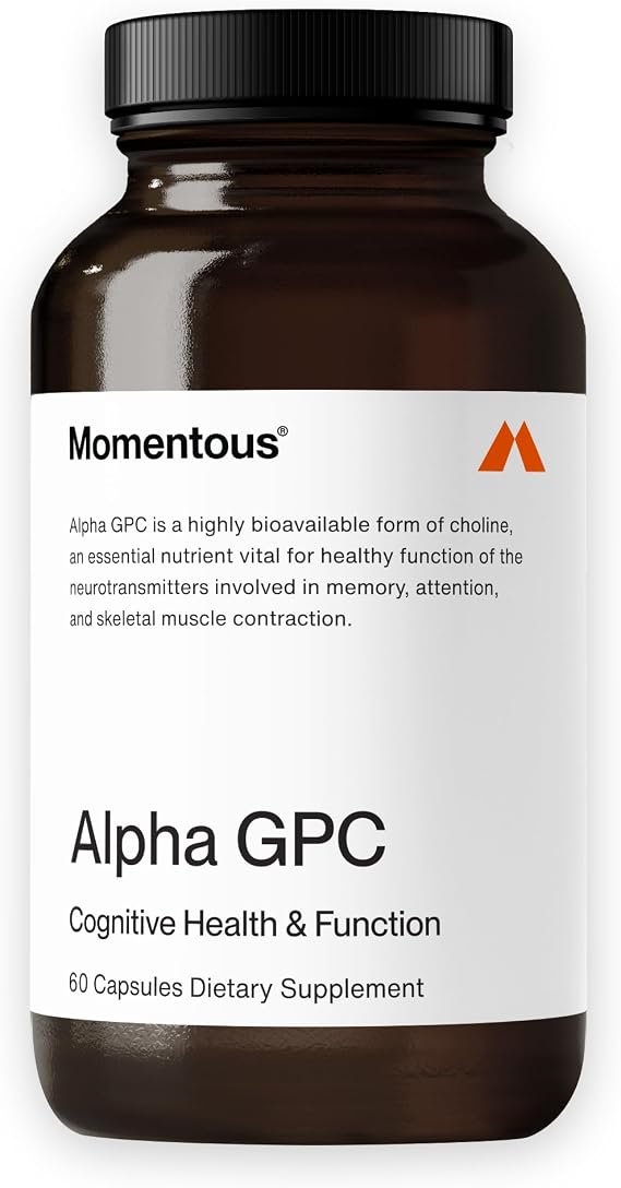 Momentous Alpha GPC Supplement, Nootropic Formula, Brain Support, 300mg
