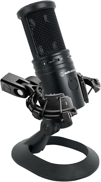 Audiosavings Bundle: (1) Audio Technica AT2020USB-X Cardioid Condenser USB Microphone Recording/Streaming Bundle with (1) Audio Technica AT8455 Shockmount for AT2020USB-X (2 Items)