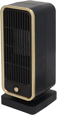 Silent PTC Ceramic Fan Heater - 3S Heating, Energy Saving, Tilt Protection, 500W, with Advanced PTC Ceramic Heating, Safe Use, Heat Insulation, ABS Material US Plug 110V