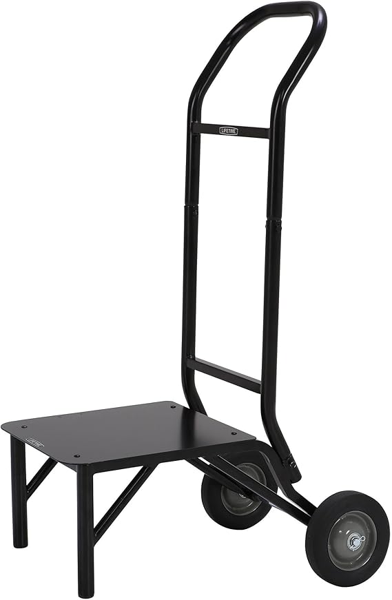 LIFETIME Stacking Chair Dolly, Black