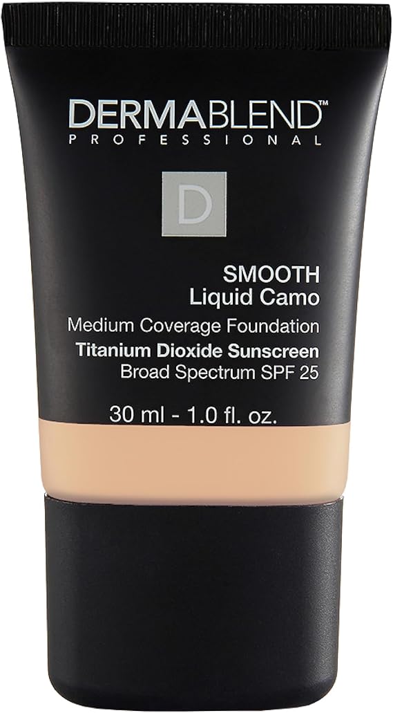 Dermablend Smooth Liquid Camo Foundation SPF 25-24 Hour Hydration - Buildable, Smoothing Coverage - Never Cakey Or Masky - Ideal For Normal, Dry, And Dehydrated Skin - 10N Cream - 30 ML