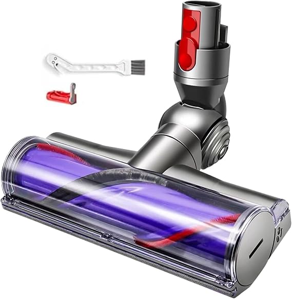 Upgrade Quick-Release Vacuum Direct Drive Head Replacement for Dyson V7 V8 V10 V11 V15,Suitable for Hardwood Floor Carpets Attachment SV10 SV11 SV12 SV14 Replacement Part Electric Head Roller Brush