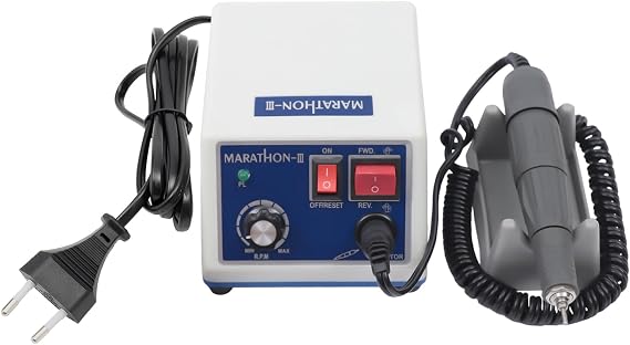 Marathon Dental Lab Micromotor Drill Polisher Machine, 35000rpm Electric Micromotor Polishing Machine for Dental Laboratories and clinics, Jewelry, nailsDC30V.0.5A