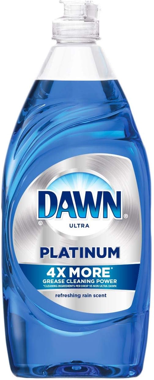 Dawn Platinum Liquid Dish Soap, Refreshing Rain Scent, 7 Fl Oz