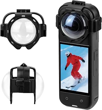 X5 Lens Guard for Insta360 X5, Snap-on Protector Lens Cover Tempered Glass for Insta 360 X5 Waterproof & Anti-Scratch Protective Accessories