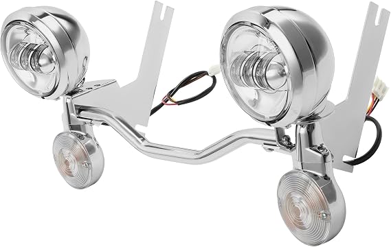 XMT-MOTO LED Passing Turn Signal Driving Fog Spot Light Bar Fit for Harley Road King Electra Glide and other Touring Models 1994-2024