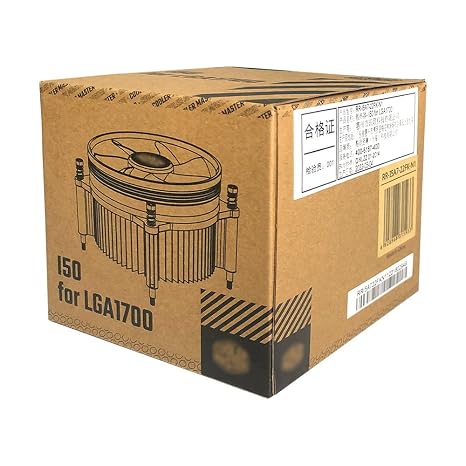 ShakingTank I50 Intel LGA1700 Socket CPU Cooler - i50 CPU Cooler - 92mm Low Noise Cooling Fan & Heatsink(RR-I4A7-22FK-N1) - Only for Intel Socket LGA 1700