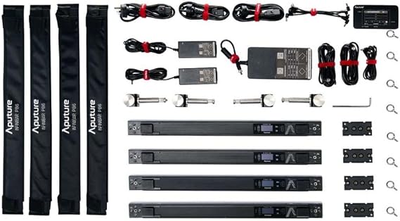 Aputure Infinibar PB6 4-Light Kit with Infinite Blending Design for Cinematographers, Lighting Technicians, and More