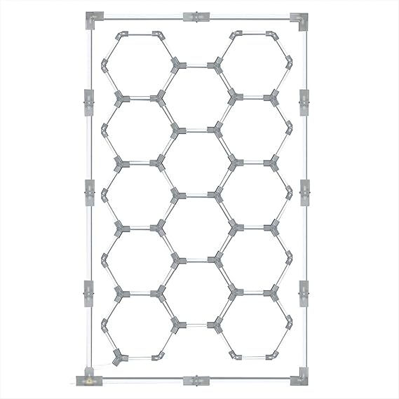 Hexagon Garage Light,Linkable Car Ceiling Lights,LED Shop Lights, for Garage Warehouse Workshop Gym Basement Car Wash Room 14-HEX