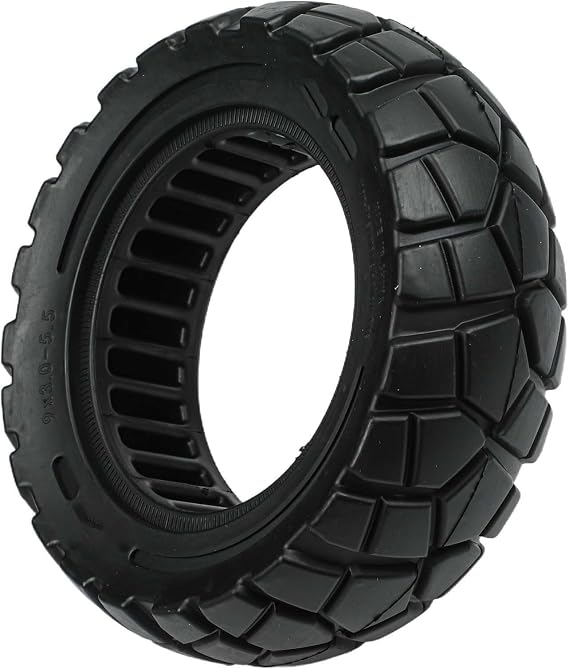 For Kukirin G2 Pro Replacement Solid Tyres 9x3.0-5.5 Puncture Proof Rubber Tires with Rugged Exterior Texture for Grip