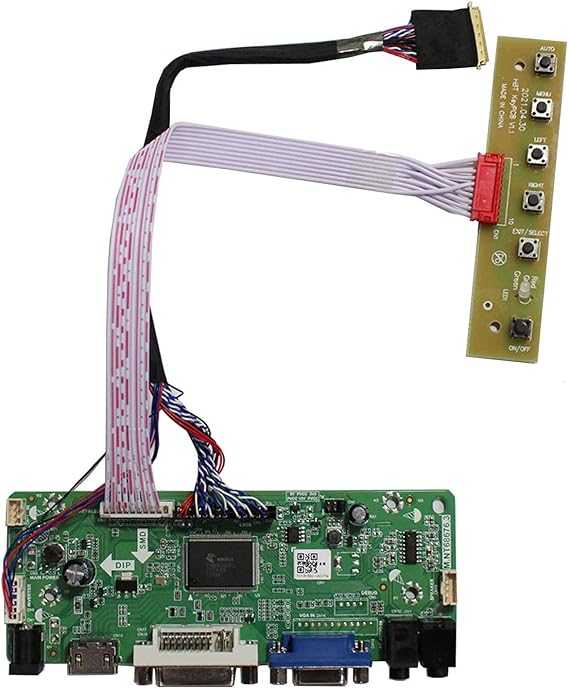 VGA DVI Audio LVDs Controller Board 40 Pin for 15.6" 17.3" 1920x1080 B156HW01 LP156WF1 N173HGE-L21 B173HW01 LP173WF1 WLED LCD Screen