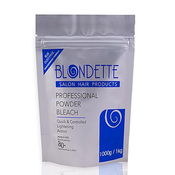 Powder Bleach, Blondette Salon Professional Powder Bleach blue dust-free (1000)