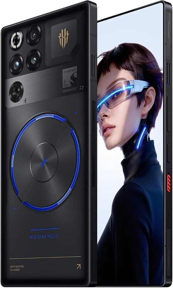 Redmagic 11S Pro Gaming Smartphone, SIM-Free, Snapdragon 8 Elite Gen 5, Reading Version, Built-in Water Cooling Fan, Full Flat Design, 144 Hz, AMOLED, 6.85 inches, 7500 mAh, 80 W, Fast Charging