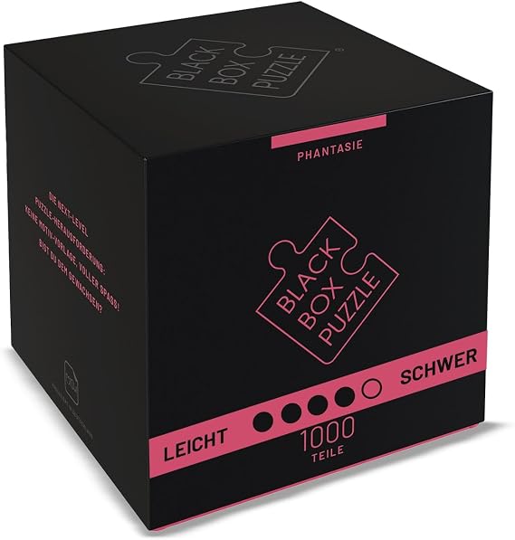 Black Box Puzzle 1000 Pieces - Early Bird - Shipping from 27/11 - Blackbox Puzzle with Surprise Motif without Template, Heavy Puzzle Adult Sophisticated, Puzzle Box Fantasy (2025)