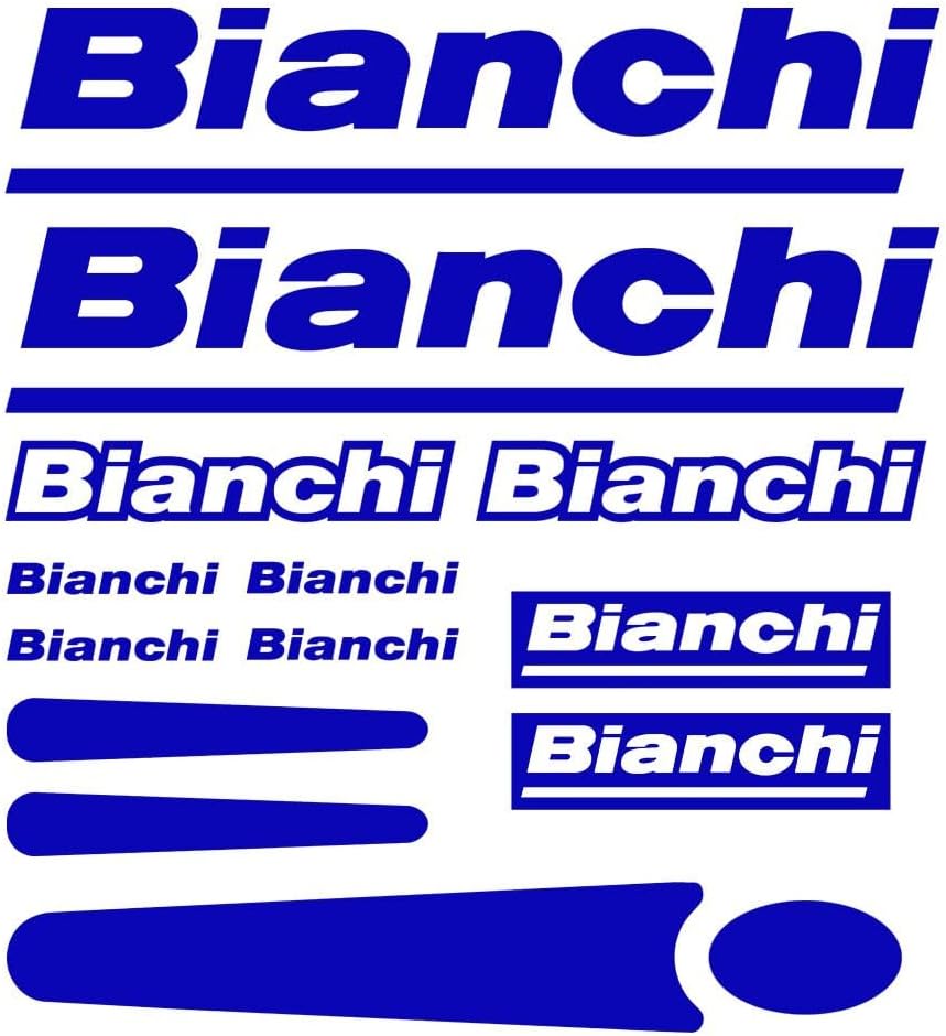 for BIANCHI set Bike stickers frame protector decals blue