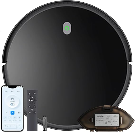 Robot Vacuum and Mop Combo, 2 in 1 Robotic Vacuum Cleaner | 3500 Pa Suction, 120 Min Max, Super Thin, Quiet, App & Remote Control