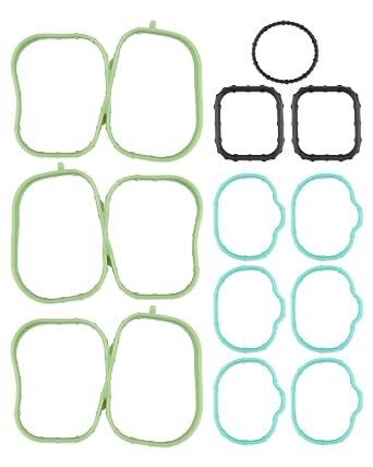 Intake Manifold Gasket Set MS97118 Fit for Ford Edge Flex Fusion Taurus 3.5L 2007-2012,for Mazda 6 CX-9 3.7L 2007-2015, for Lincoln MKS MKT MKX MKZ 3.5L 2007-2012