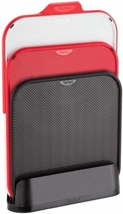 Tefal Kırmızı Ingenio Kesme Tahtası 4'lü Set