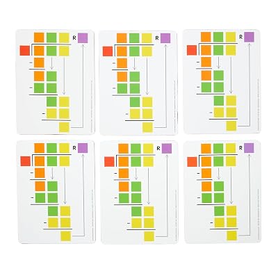 Really Good Stuff Beginning Long Division Dry-Erase Boards - 6 Boards