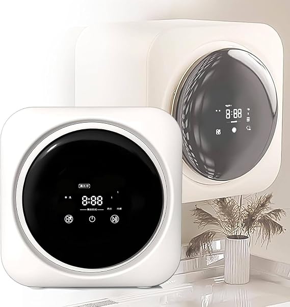 170W Mini Washer and Dryer, Fully Automatic Washer and Dryer All-in-One 170W/3.5L Wall Mount/Tabletop Washing Machine, Sock Underwear, Perfect for Apartments and Small Spaces Desktop