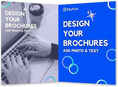 BillyPrint Customized Brochures&Flyer 230GSM For Business, Double-Sided Printing Bi-Fold Glossy Paper Professional, Engaging, and Informative Marketing Material,11x17 inches-25 Sheets