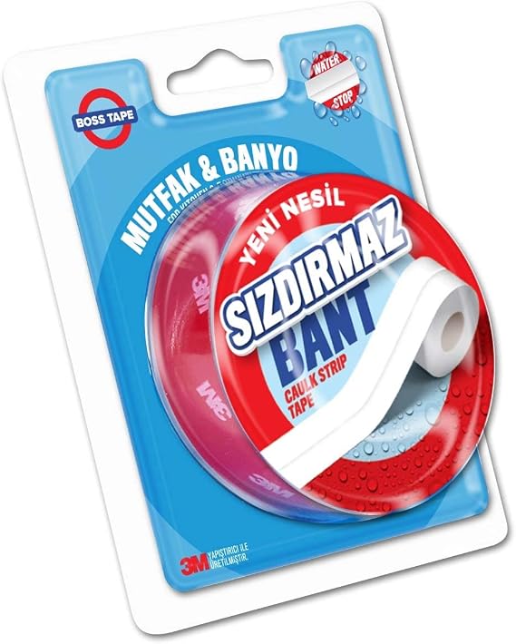 Boss Tape Su Geçirmez Bant, 22 mm x 3.35 m, Beyaz