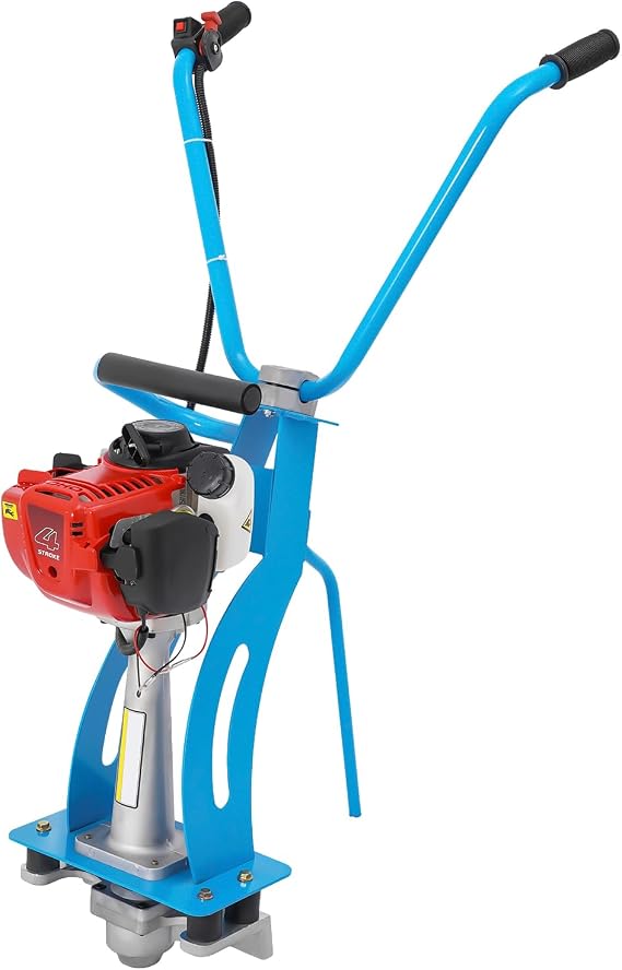 4-Stroke 1.2HP Gas Power Concrete Wet Screed Engine Surface Finishing Tool | 35.8CC Displacement; Thick steel frame; 9500-10000 Times/Min Frequency; Pull start; Emergency stop switch; No leveling rule