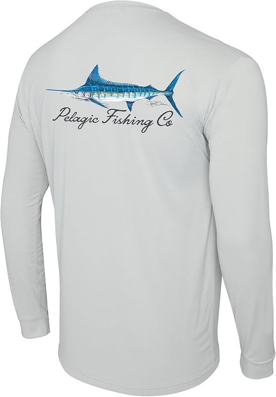 PELAGIC Apparel Men's Aquatek Goione Marlin Fishing Shirt